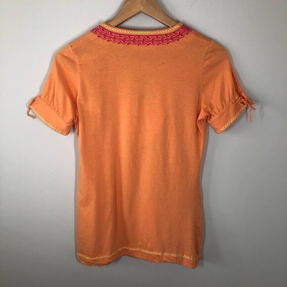 LILLY Pulitzer Orange Embroidered T-shirt Size  XS - Picture 6 of 6